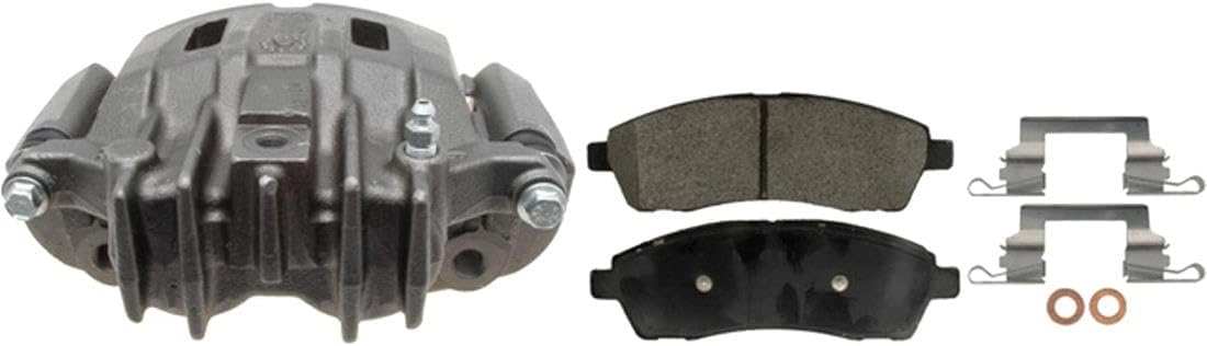 Rear Left Brake Caliper w/Brakes Pads Automotive Replacement 1Piece fits Ford Excursion 2003 2004 2005 6.0L V8, fits Ford F-250 Super Duty 1999 2000 2001 2002 2003 7.3L V8