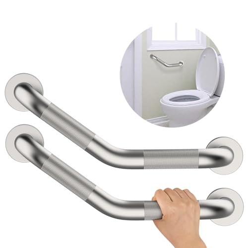 16 Inch Angled Shower Grab Bar, Munzong 2 Pack Anti