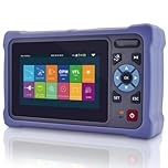 4.3 inches Touch Screen Optic Fiber OTDR Optical Time Domain Reflectometer 1310/1550nm 26/24dB Fiber Optic OTDR Tester,11-in-1 OTDR with VFL OPM OLS Event Map RJ45