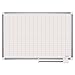 MasterVision CR0830830 Platinum Plus Dry Erase Planning Board Bd, 1x2-Inch Grid, 48x36, Aluminum Frame