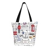 Construcción: 1 bolsillo principal grande con cremallera, 2 asas resistentes, puede contener muchas cosas: tabletas, libros, revistas, ropa, zapatos, maquillaje, etc. También se puede utilizar como un regalo para un amigo, el regalo perfecto y saludable.