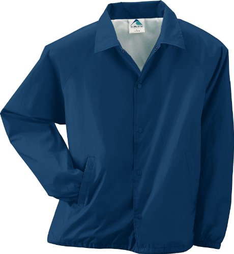 Augusta Sportswear mens Coach's Jacket/Lined Nylon coach s jacket lined, Navy, Medium US