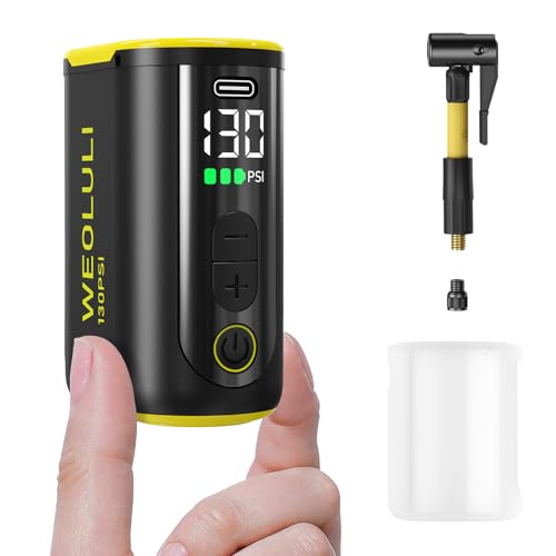 Bike Pump Electric, Mini Bicycle Pump 130 PSI Portable Cycling