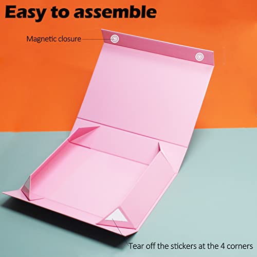 Eerbaier Pink Gift Box, Fathers Day Gift Box, Luxury Gift Box With Lid For Presents, Gift Box With Ribbon, Gift Wrap Box For All Occasions #TOP4