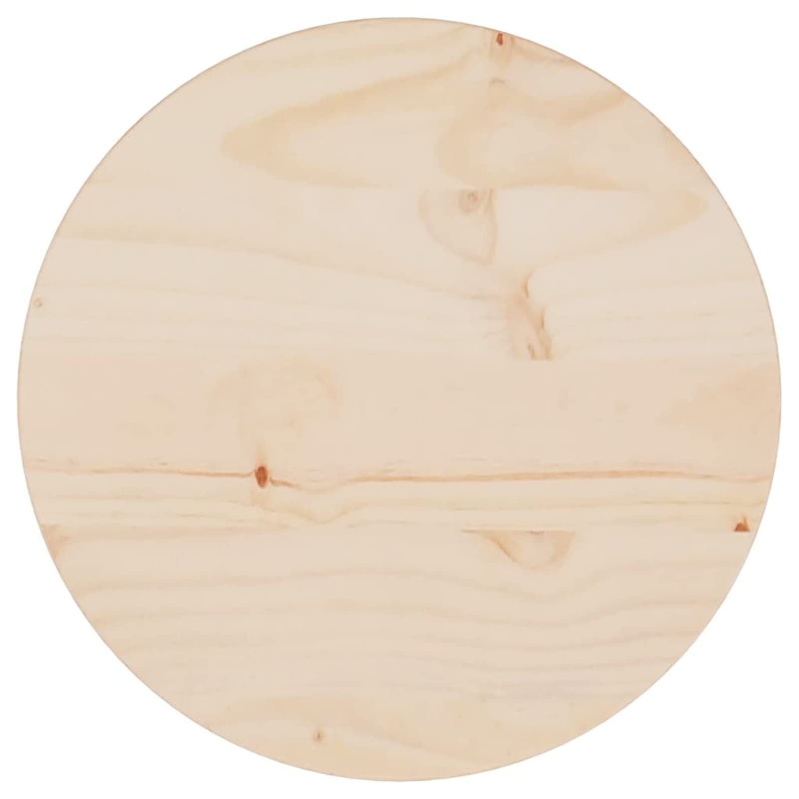 Tidyard Piano Tavolo Rotondo In Legno Di Pino Massiccio – 30x2,5 Cm – Non Trattato – Ideale Per Restauro, Fai Da Te O Sostituzione - 4