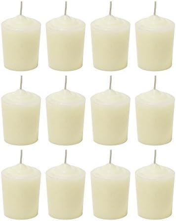 SRG Ivory Unscented 15 Hours Votive Candles Pack of 12