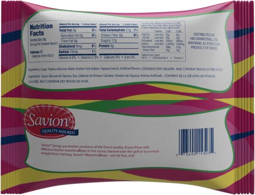 Savion Mini White Marshmallows, 5Oz Bag | Meat Free, Gluten Free, Light, And Fluffy, Kosher For Passover #TOP1
