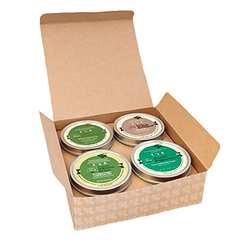 Heavenly Tea Leaves Organic Tea Sampler Gift Set, 4 Loose Leaf Teas & Herbal Tisanes - Naturally Caffeinated And Caffeine Free Whole Leaf Teas, Variety Gift Box, Gifts For Her, Tea Gifts For Mom #TOP2