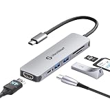 UtechSmart 6-in-1 USB-C Hub, 4K@60Hz HDMI Adapter