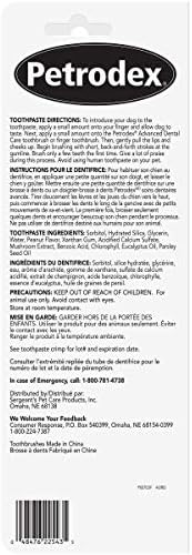 Petrodex Dental Care Kit for Dogs and Puppies, Cleans Teeth and Fights Bad Breath, Reduces Plaque and Tartar Formation, Enzymatic Tooth Brushing Kit, Peanut Flavor, 2.5oz Toothpaste + Toothbrush : Everything Else Product Image