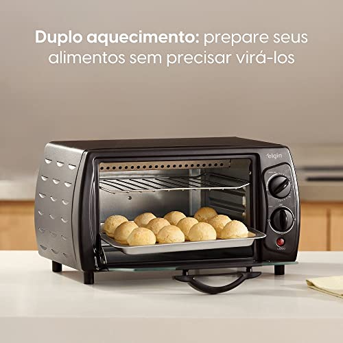 Forno Elétrico Elgin 10 Litros Temporizador e desligamento automático Preto 840W 220V