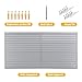 Heavy Duty PVC Slatwall Garage Organizer, 8ft x 4ft Section with 10 Panels, Industrial Strength Storage, Charcoal Dark Grey Color, Wall Mounted Tool Rack System