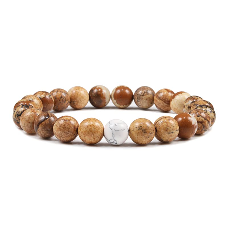 Bracelet en onyx et pierre de lave noire pour femme