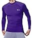 EXIO Mens Mock Compression Baselayer Top Cool Dry Long-Sleeve Shirt EX-T02