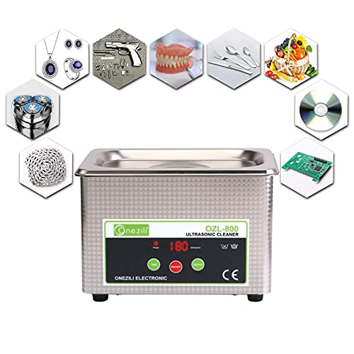 ONEZILI Ultrasonic Cleaner, Small Jewelry Cleaner Machine with Timer for Cleaning Denture, Eyeglasses, Rings, Lenses, Watches, Gun Parts, Circuit Board - Thumbnail 5