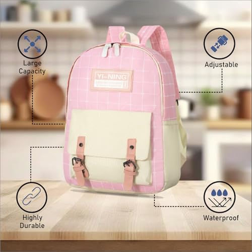 Image of Tinytot 30 Litre Japanese Korean Style School Bag Water-Resistant Laptop & Travel Backpack - Unisex Large 18 Inches Multipurpose Student Backpack for Boys & Girls, Men & Women