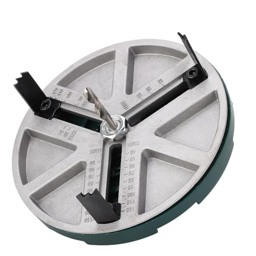 Sega Fresa a Tazza Regolabile 45-130 mm – Fresa Circolare per Trapano con Punte Intercambiabili – Foratura Legno, Cartongesso, Plastica, Compensato, Laminati – Art. 72001