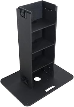 Prox XZF-DJCTBL Control Tower DJ Podium for Pioneer DDJ-REV7 XDJ-XZ DDJ-1000 Rane One - Black Finish