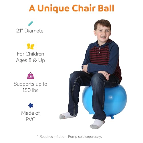 Diversão e função – Bola de cadeira – Cadeira de bola de ioga para crianças – Assento flexível para