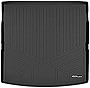 SMARTLINER Custom Fit Cargo Trunk Liner Floor Mat Behind 2nd Row Black Compatible with 2018-2022 Volkswagen Tiguan with 3rd Row Seats