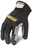 Ironclad Workforce Work Gloves, All-Purpose, Performance Fit, Durable, Machine Washable, (1 Pair), Size Large (WFG-04-L) , Grey