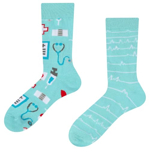 Vicloon Calcetines Divertidos para Adultos, AB Socks Algodón