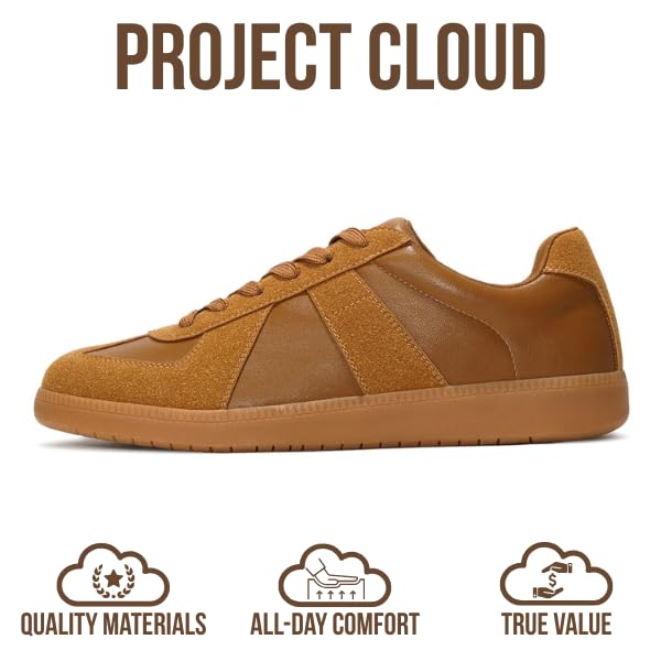 Image of Project Cloud Mens Sneakers - Eco-Crafted Leather Memory Foam Insole Dress Shoes for Men Non Slip Laced-Up Water-Resistant Mens Casual Shoes - Dress Sneakers 2026