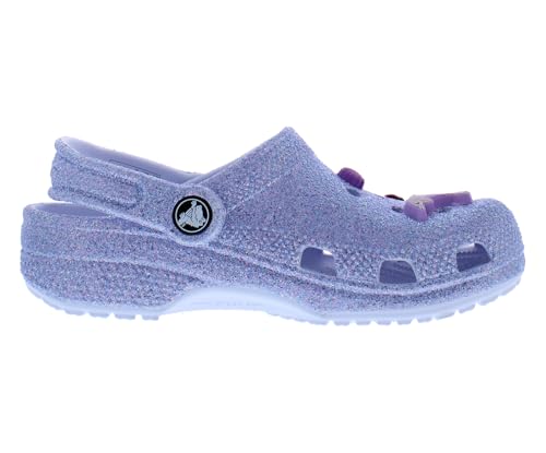 Image of Crocs Classic Glitter Sea Friends Clog Infant /Toddler Shoes Size 5, Color: Purple /Dreamscape-Purple