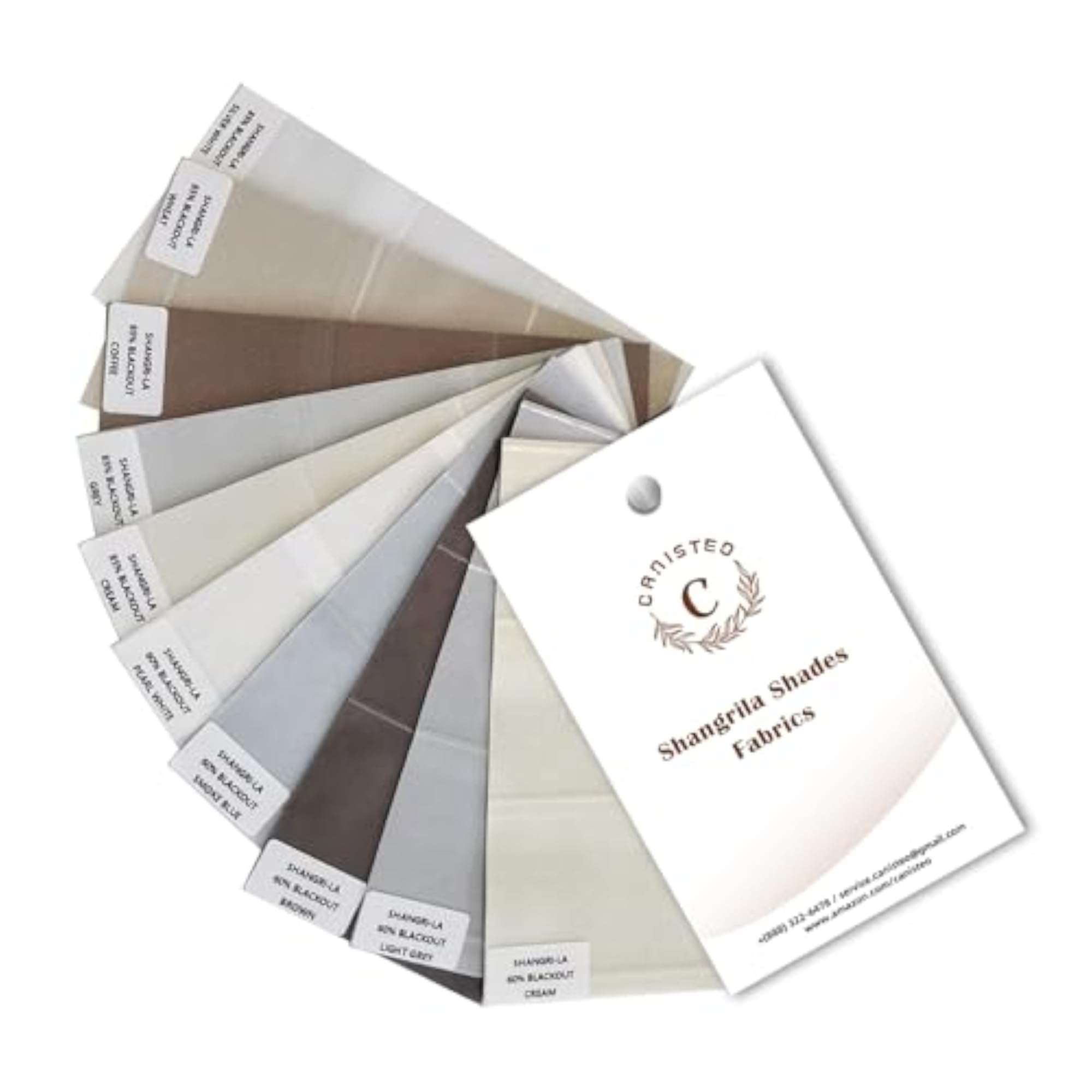 Motorized Shangri-la Sheer Shades, Fabric Samples