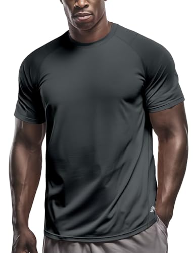 Zengjo Running Shirts for Men Quick Dry Performance T-Shirt Moisture-Wicking Athletic Tee for Gym Workout Training