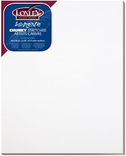 Loxley 30 x 24-inch Deep 36 mm Edge Ashgate Chunky Stretched Artists Canvas, White