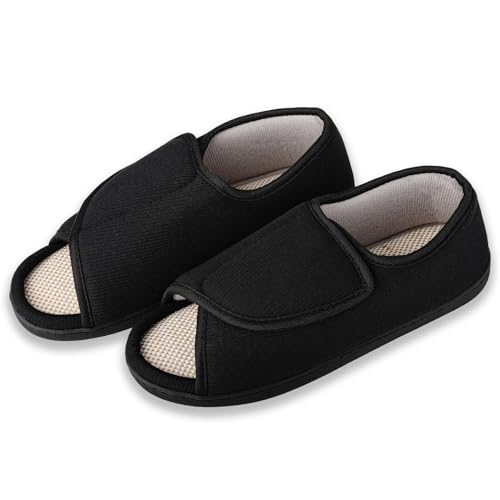 TIESTRA Men's Diabetic House Slippers