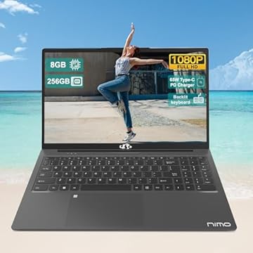 Laptop 15.6 Student-Laptop, Intel 12th Generation Processors, 8GB RAM 256GB SSD, Backlit Keyboard Fingerprint FHD Laptop Wi-Fi 6 Windows 11 Laptop for School Home Travel