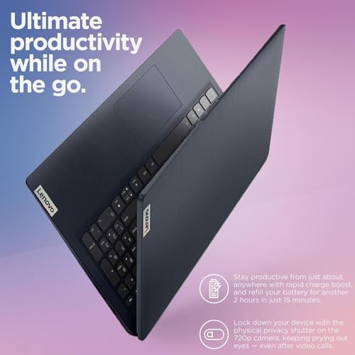 Image of Lenovo 15.6 inch FHD Touchscreen Business Laptop, 13th Gen Intel Core i5 (10 Cores), 8GB RAM, 256GB SSD, Copilot AI Ready, Windows 11 with Microsoft 365 for The Web