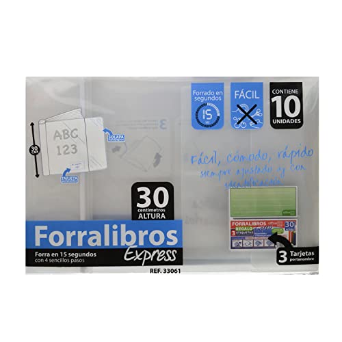 Pack 10 Forralibros Express de Office Box - Libros 30 cm. de alto.