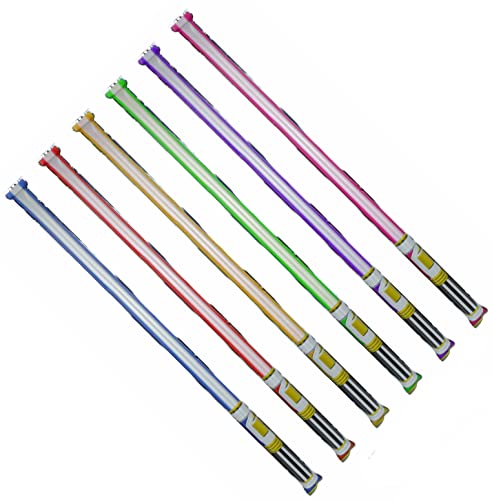 Quickdraw 24 X Gonflable Sabre Laser 70cm Etagère Gonflage Clair Sabre Bâtons Ballon Fête Lame Jouet pour Enfants