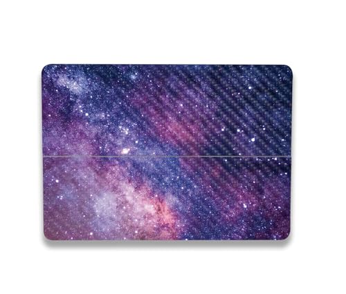 Image of MightySkins Carbon Fiber Skin Compatible With Microsoft Surface Laptop Studio 2 (2023) Full Wrap Kit - Violet Stars | Protective, Durable Textured Carbon Fiber Finish | Easy To Apply | Made in the USA