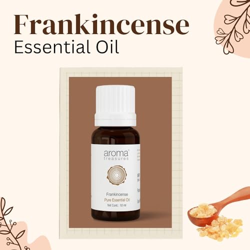 Image of Aroma Treasures Frankincense Essential Oil | 100% Pure & Natural Essential for healthy Skin /body & mind