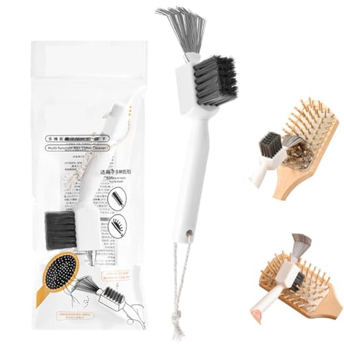 Herramienta de limpieza para cepillo de cabello 2 en 1 miniatura 1