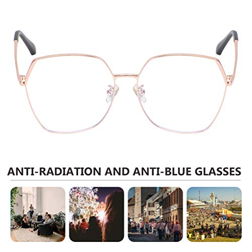 PRETYZOOM Óculos com filtro de luz azul para bloquear raios UV, anti-fadiga, dor de cabeça, fadiga o