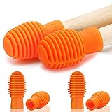 Dehnbares Design: Elastisches Silica-Material, passend für jeden Schlagzeugkopf mit seinem dehnbaren Design; sparen Sie Zeit bei der Auswahl eines spezifischen Übungstrommels, das verwendet werden kann, um einen warmen Ton beim Spielen von Marimba oder Stahlzungentrommel hervorzuheben