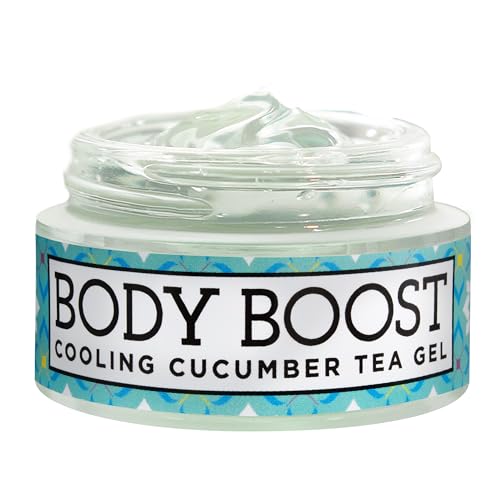 Body Boost Cooling Cucumber Tea Gel, Under Eye Gel, 0.5 oz- Reduces Puffiness, hydrate and smooth
