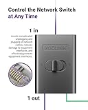 VCELINK Network Lan Switch 2 Port 1000Mbps, 2-in 1-Out or 1-in 2-Out Power-free Passive RJ45 Ethernet Selector Hub PoE, Gold Plated - Image 4