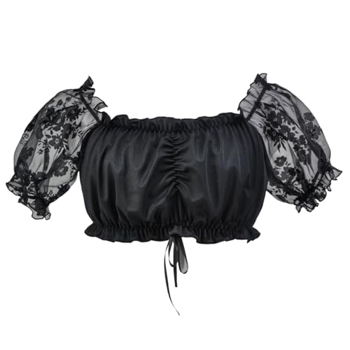 Blouse dirndl en dentelle blanche chic pour vos soirées d'été et fêtes