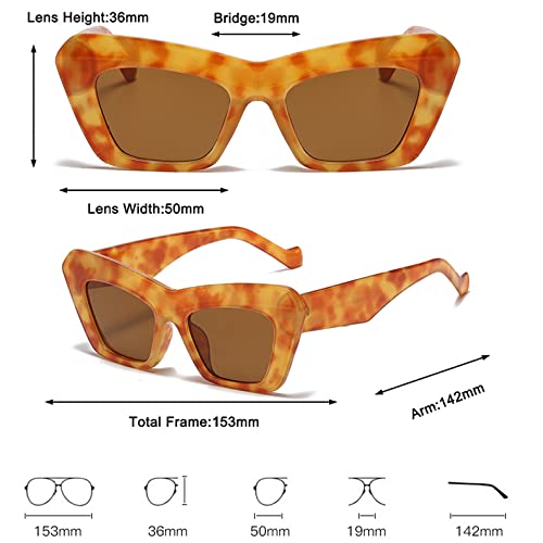 Lunettes de soleil œil de chat au design de mode rétro - 2