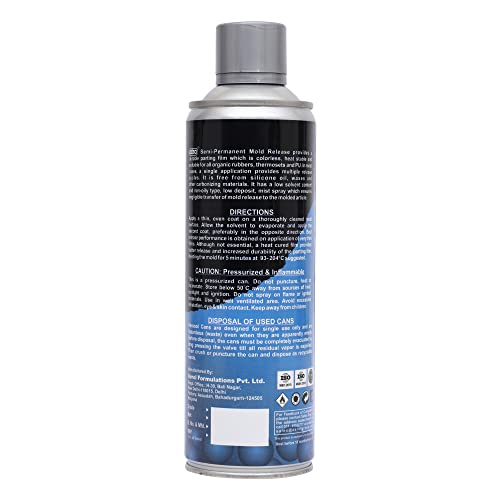 Image of Afra Semi-Permanent Mold Spray Grade 8090A, 250g /402ml | Colorless & Heat-Stable Formula | Multiple Cycles for Rubber & Plastic Injection Applications