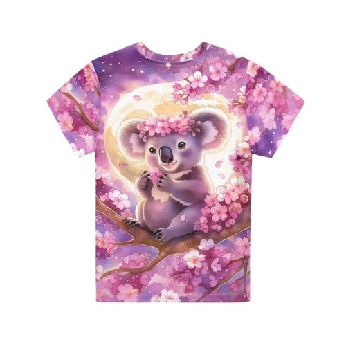 Image of WELLFLYHOM Kids Tshirts Girls Boys Short Sleeve Crewneck Tees Shirts Casual Sport Pullover Tops Size 3-16 Years
