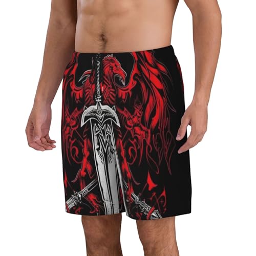 Legend of The Giant Blade Men Beach Pants â€“ Swim Trunks for Men,Quick-Dry and Comfortable, Suitable for Beach, Surf, and Everyday Wear Black2