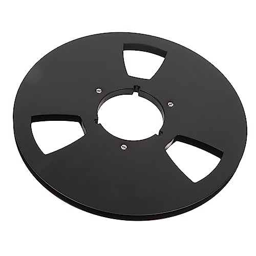 Bobine de ruban vide 1/4 10 pouces noire bobine ouverte de bande audio aluminium Nab Reel