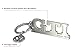 BRISA VW Collection - Volkswagen Metal Keychain Keyring Keychain Accessory Keyholder in GTI Design (Lettering Silver)